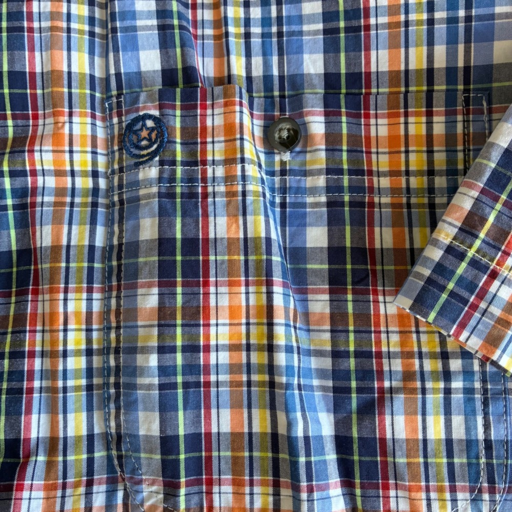 Wrangler George Strait Cowboy Cut Plaid Western Shirt Mens 4XL MGSB128 - Picture 8 of 14